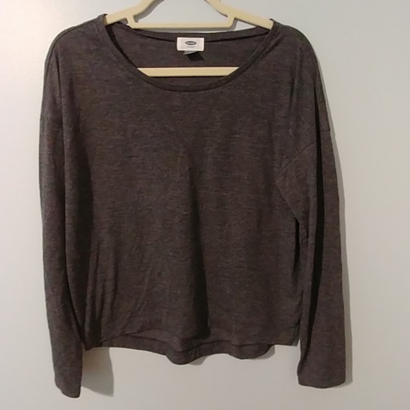Old Navy Tops - Gray Old Navy Long Sleeve Tee Shirt